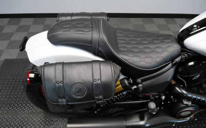 2025 Indian Motorcycle® 101 Scout® Ghost White Metallic with Graphics