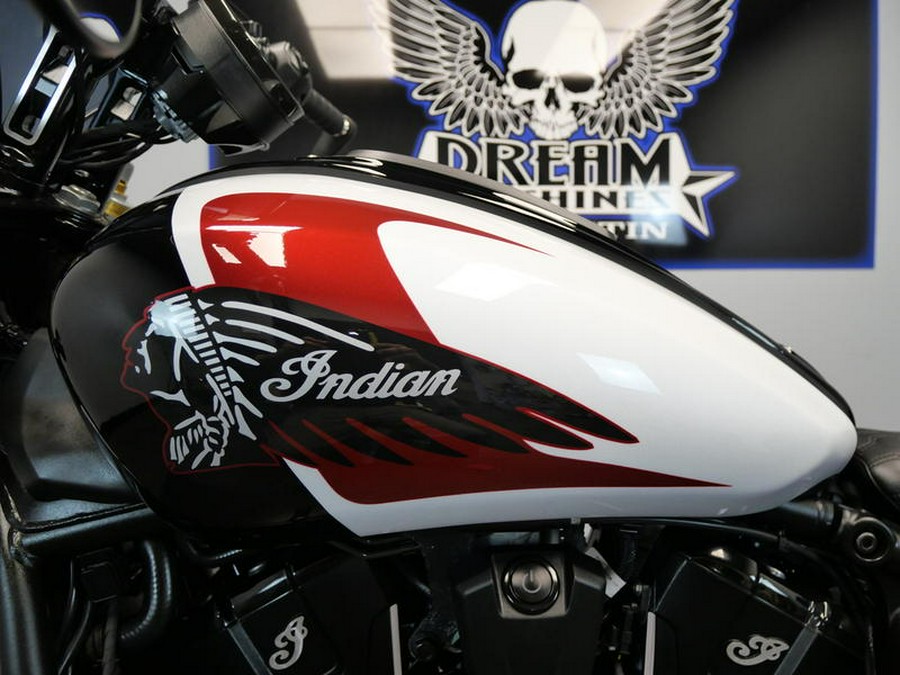 2025 Indian Motorcycle® 101 Scout® Ghost White Metallic with Graphics