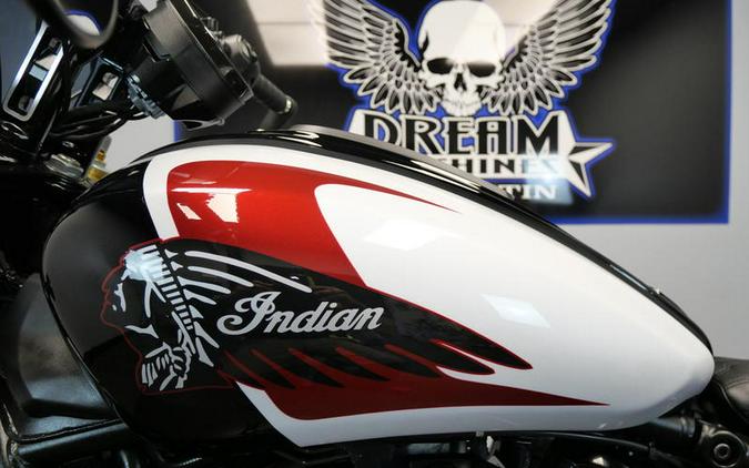 2025 Indian Motorcycle® 101 Scout® Ghost White Metallic with Graphics