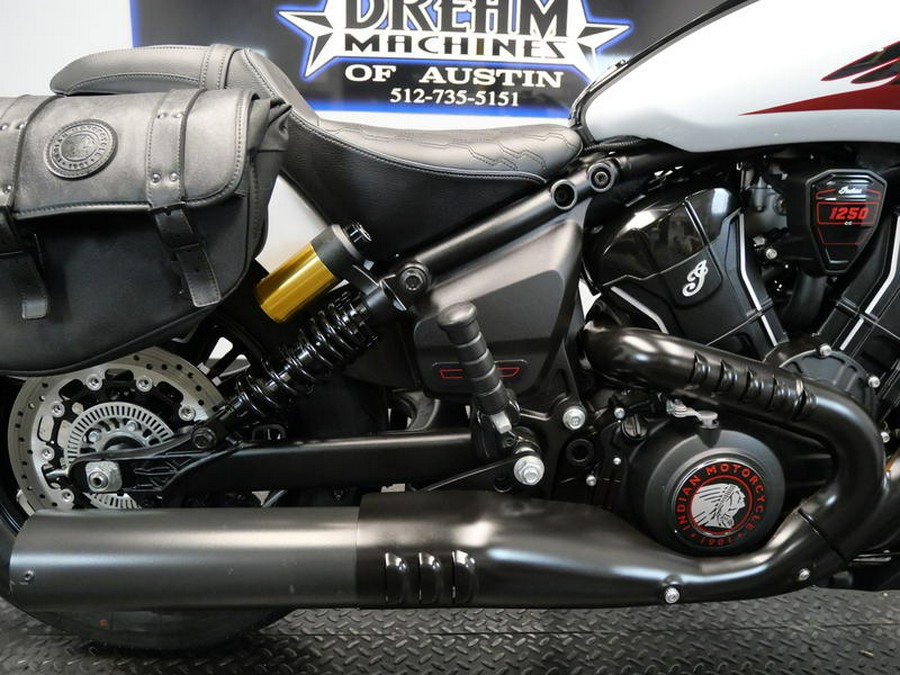 2025 Indian Motorcycle® 101 Scout® Ghost White Metallic with Graphics