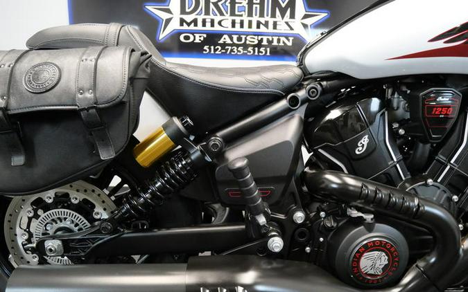 2025 Indian Motorcycle® 101 Scout® Ghost White Metallic with Graphics