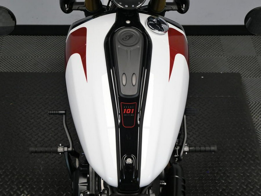 2025 Indian Motorcycle® 101 Scout® Ghost White Metallic with Graphics