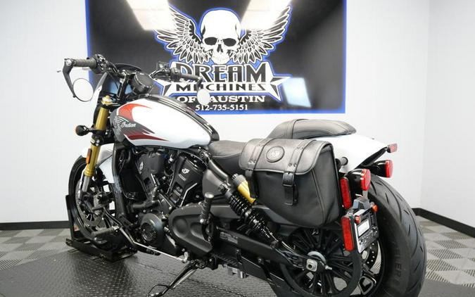 2025 Indian Motorcycle® 101 Scout® Ghost White Metallic with Graphics