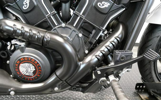 2025 Indian Motorcycle® 101 Scout® Ghost White Metallic with Graphics