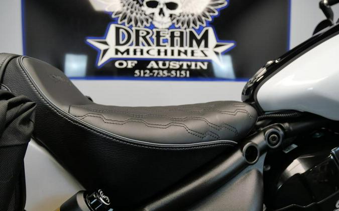 2025 Indian Motorcycle® 101 Scout® Ghost White Metallic with Graphics