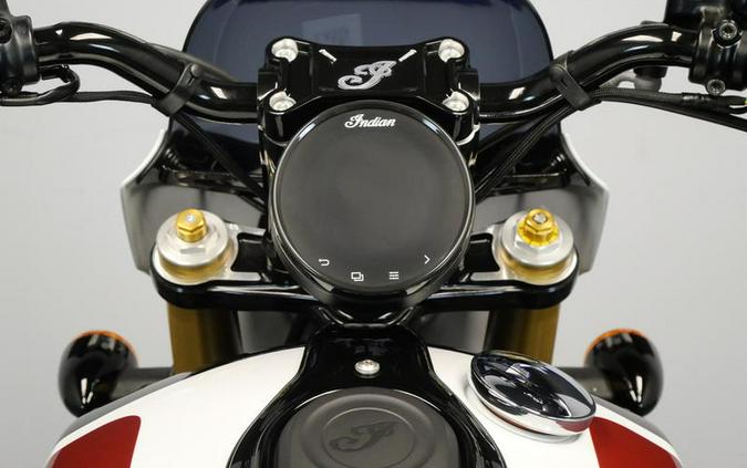 2025 Indian Motorcycle® 101 Scout® Ghost White Metallic with Graphics