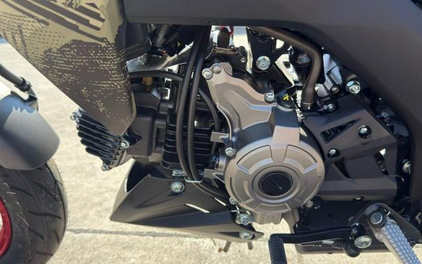2025 Kawasaki Z125 PRO Cypher Camo Beige