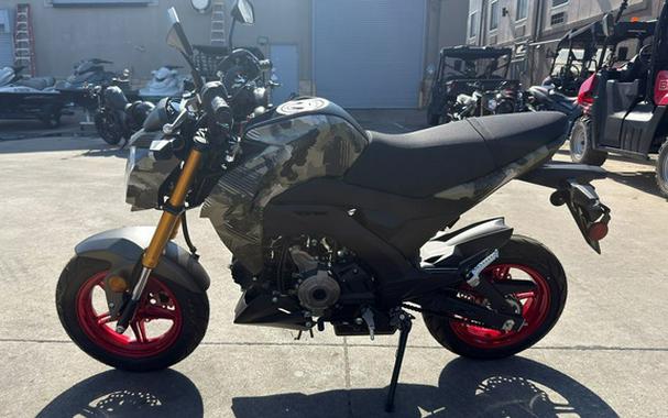 2025 Kawasaki Z125 PRO Cypher Camo Beige