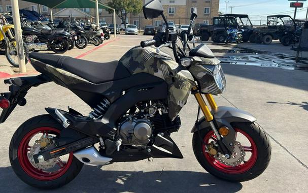 2025 Kawasaki Z125 PRO Cypher Camo Beige