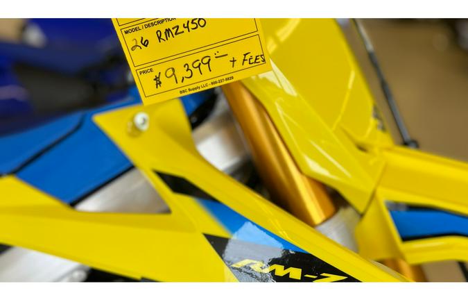 2026 Suzuki RMZ450