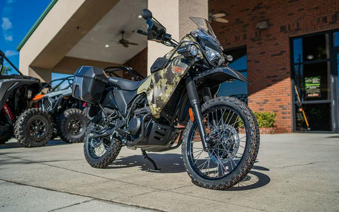 2026 Kawasaki KLR650 Adventure ABS Cypher Camo Beige