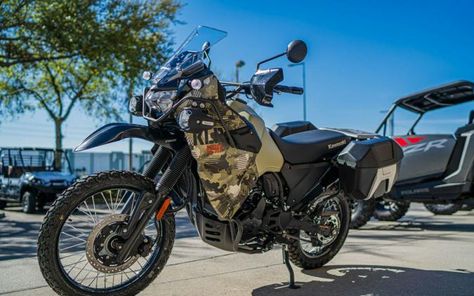 2026 Kawasaki KLR650 Adventure ABS Cypher Camo Beige