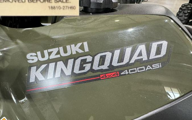 New 2024 Suzuki KingQuad 400 ASi