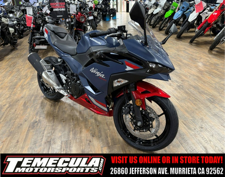 2026 Kawasaki Ninja 500 ABS Metallic Matte Twilight Blue