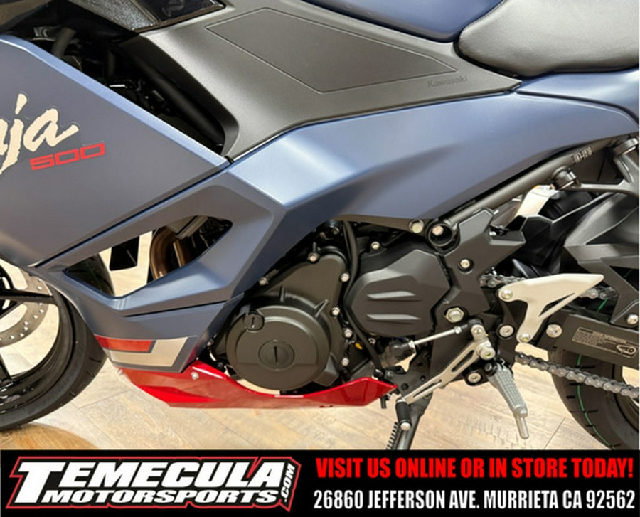 2026 Kawasaki Ninja 500 ABS Metallic Matte Twilight Blue