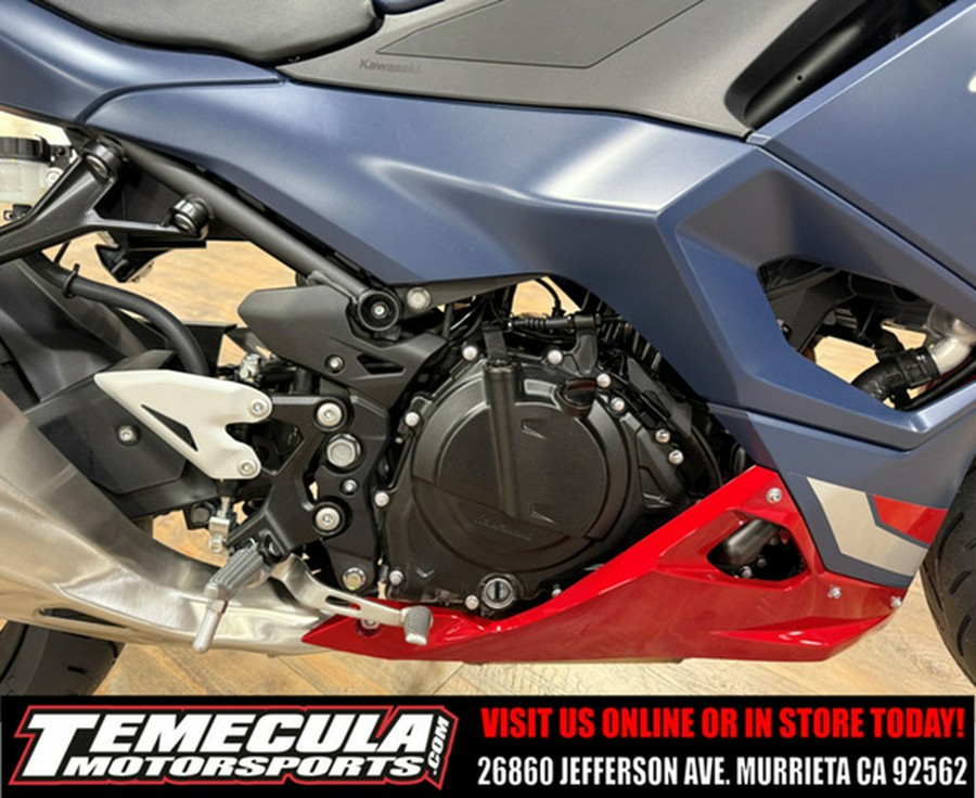 2026 Kawasaki Ninja 500 ABS Metallic Matte Twilight Blue