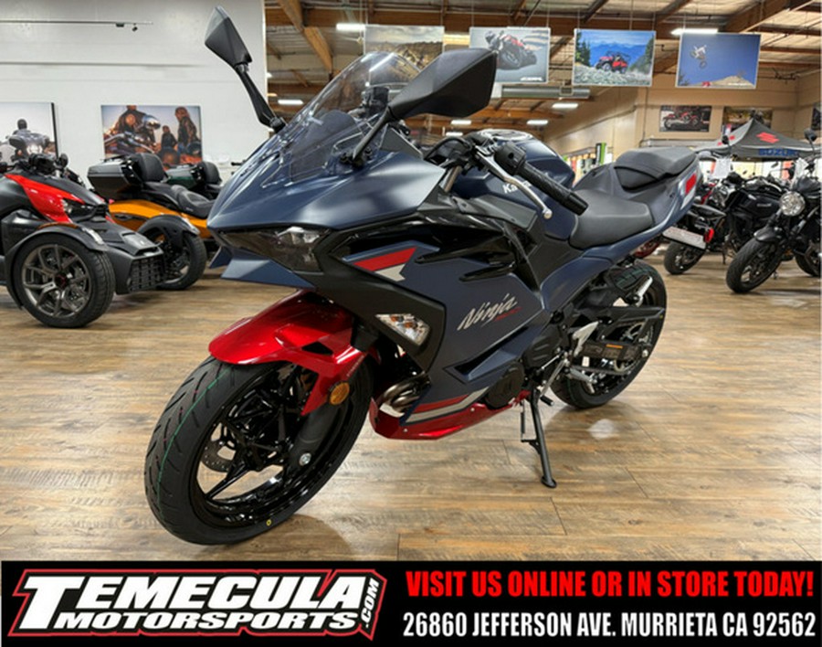 2026 Kawasaki Ninja 500 ABS Metallic Matte Twilight Blue