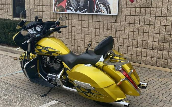 2014 Victory Motorcycles® Cross Country™ Factory Custom Paint Tequila Gold With Flames