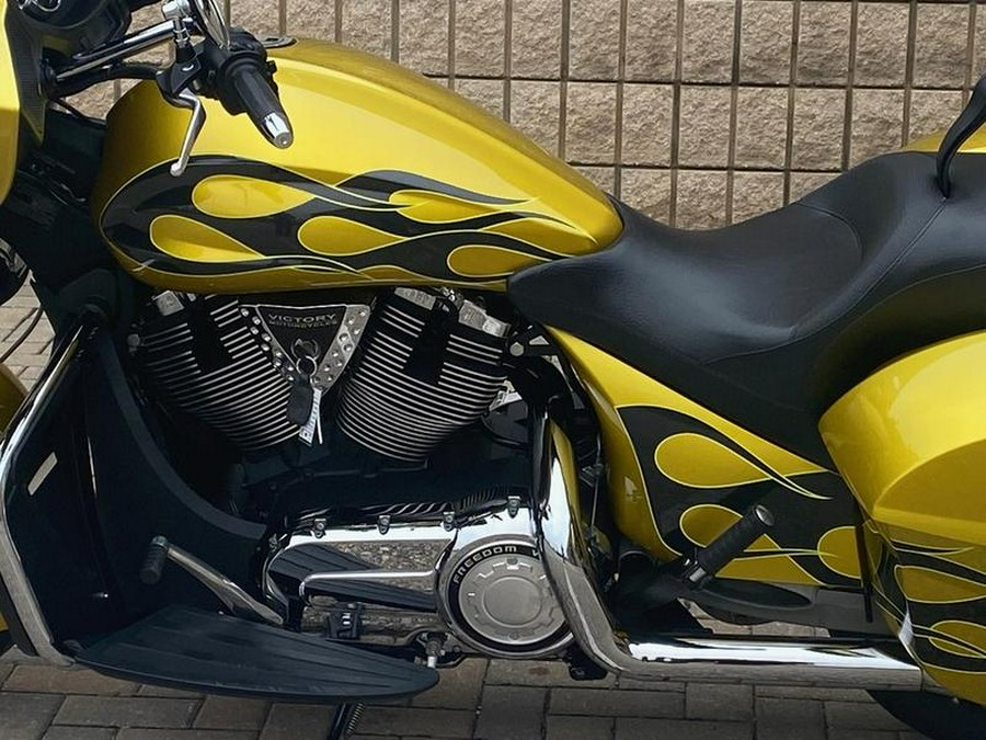 2014 Victory Motorcycles® Cross Country™ Factory Custom Paint Tequila Gold With Flames