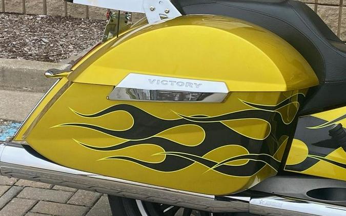 2014 Victory Motorcycles® Cross Country™ Factory Custom Paint Tequila Gold With Flames