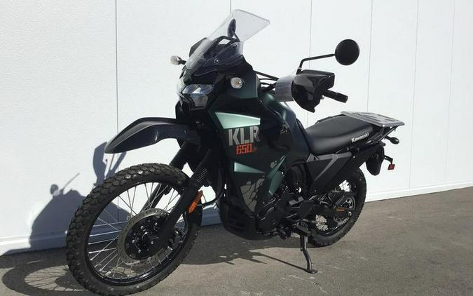 2025 Kawasaki KLR®650 S Metallic Matte Old School Green