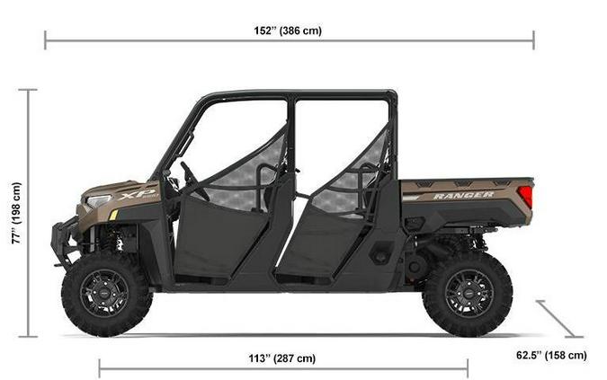 2023 Polaris Industries RANGER CREW XP 1000 Premium Bronson Rock Smoke