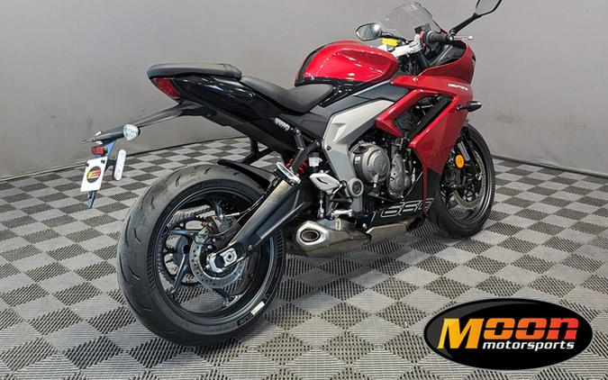 2025 Triumph Daytona 660 Carnival RedSapphire Black