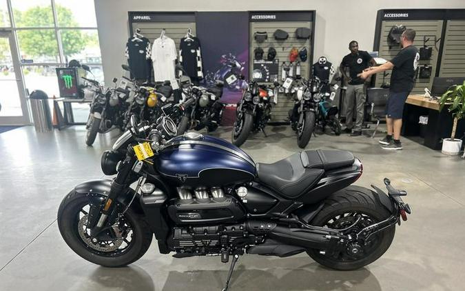 2025 Triumph Rocket 3 Storm R Satin Pacific Blue and Matte Sapphire Black