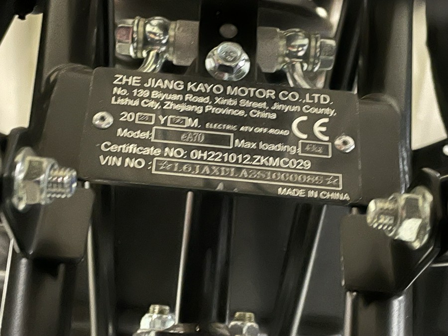 2025 Kayo EA 70 - MECHANICS SPECIAL -