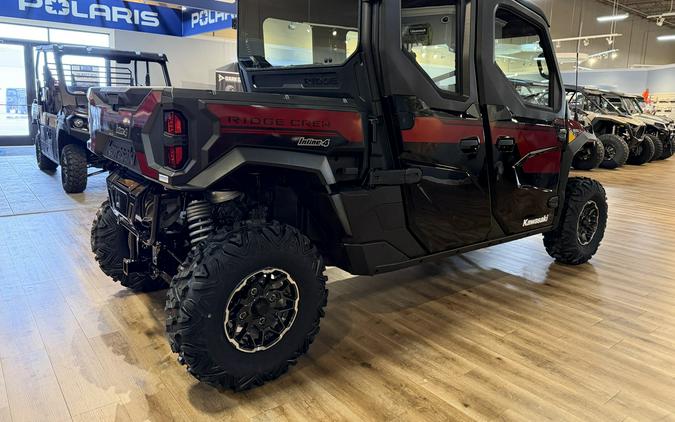 2026 Kawasaki Ridge Crew Platinum Ranch Edition HVAC Metallic Deep Red/Ebony - 111018