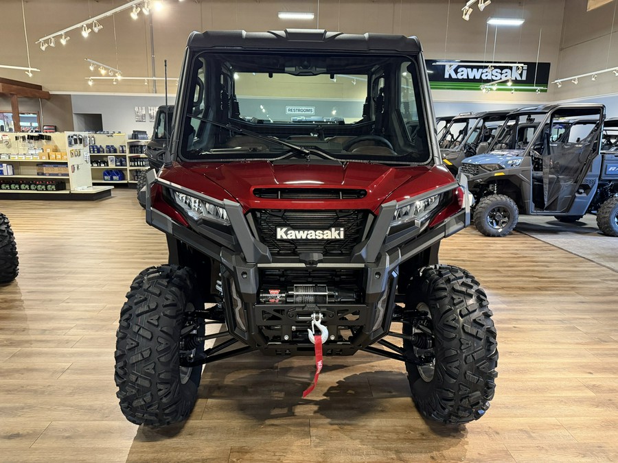2026 Kawasaki Ridge Crew Platinum Ranch Edition HVAC Metallic Deep Red/Ebony - 111018