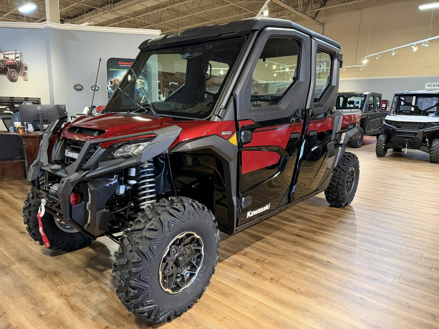2026 Kawasaki Ridge Crew Platinum Ranch Edition HVAC Metallic Deep Red/Ebony - 111018