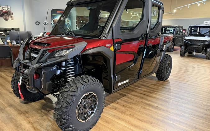 2026 Kawasaki Ridge Crew Platinum Ranch Edition HVAC Metallic Deep Red/Ebony - 111018