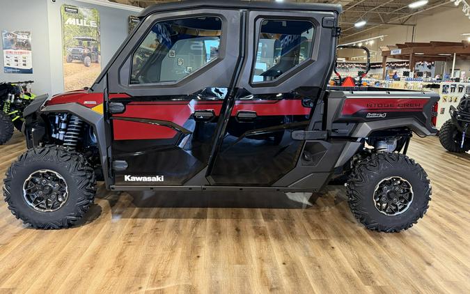 2026 Kawasaki Ridge Crew Platinum Ranch Edition HVAC Metallic Deep Red/Ebony - 111018
