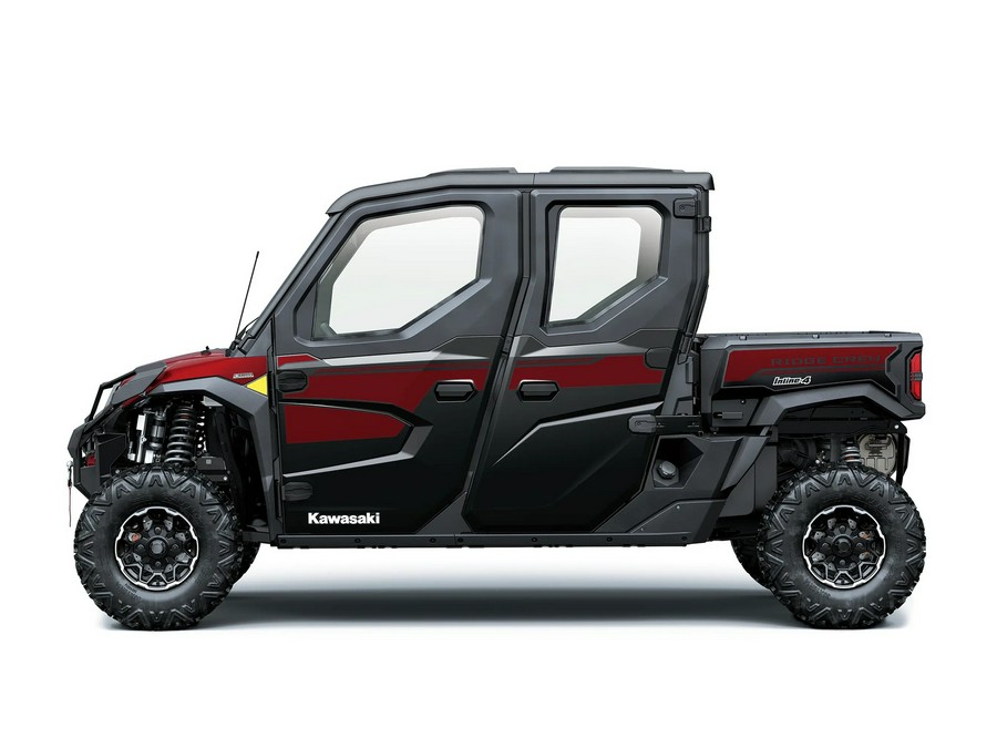 2026 Kawasaki Ridge Crew Platinum Ranch Edition HVAC Metallic Deep Red/Ebony - 111018