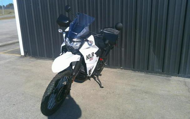 2025 Kawasaki KLR 650 S Pearl Crystal WhiteMetallic Carbon Gray