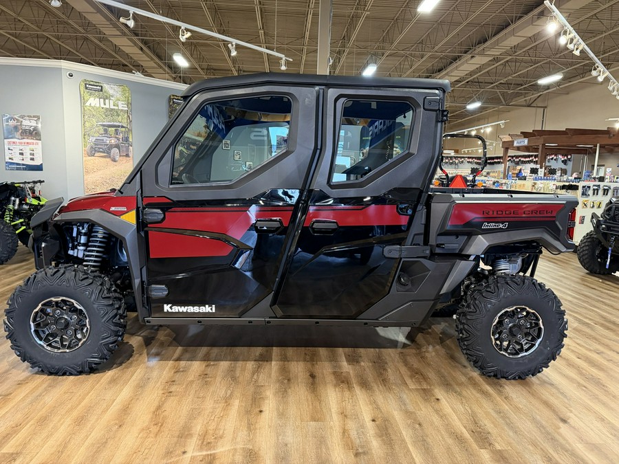 2026 Kawasaki Ridge Crew Platinum Ranch Edition HVAC Metallic Deep Red/Ebony - 111000