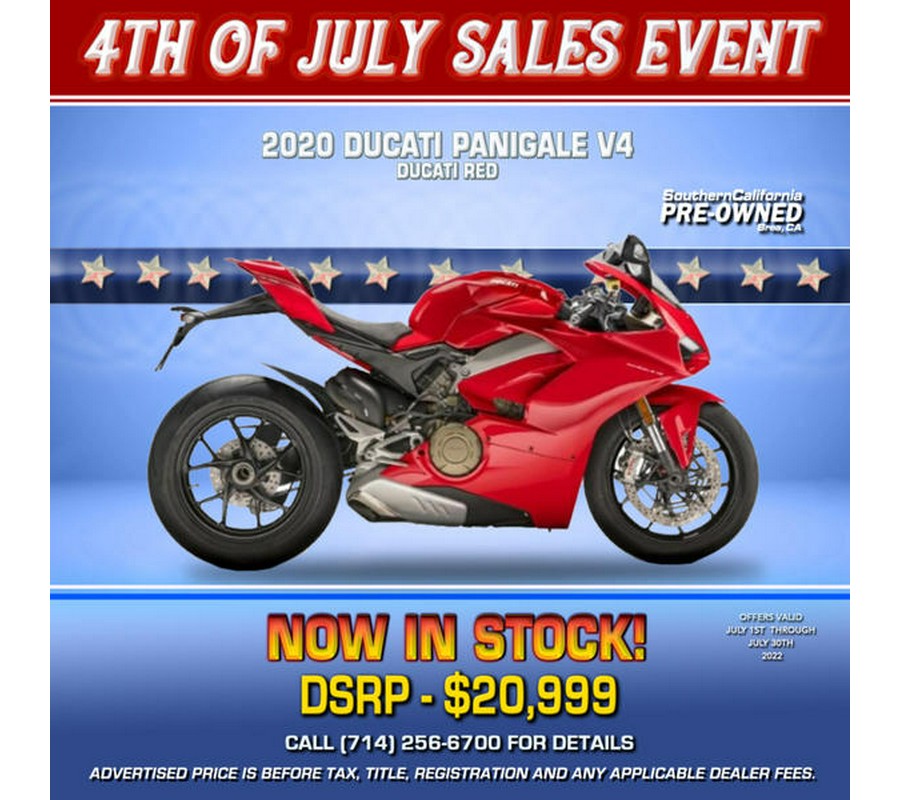 2020 Ducati Panigale V4 Ducati Red