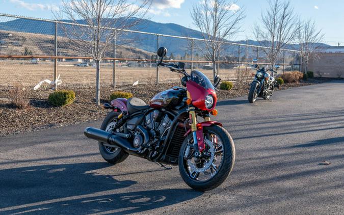 2025 Indian 101 Scout Sunset Red Metallic With Graphics