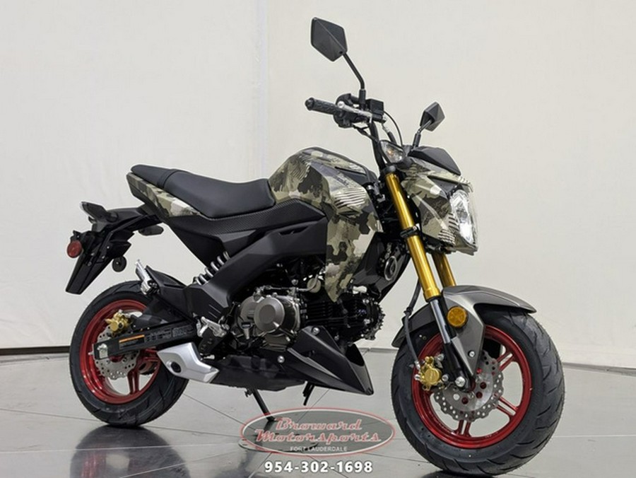 2025 Kawasaki Z125 PRO Cypher Camo Beige