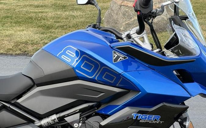 2026 Triumph Tiger Sport 800 Caspian Blue/Sapphire Black