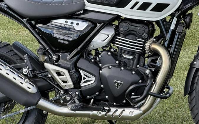 2026 Triumph Scrambler 400 XC Vanilla White