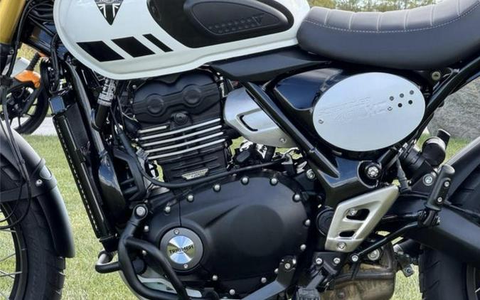 2026 Triumph Scrambler 400 XC Vanilla White