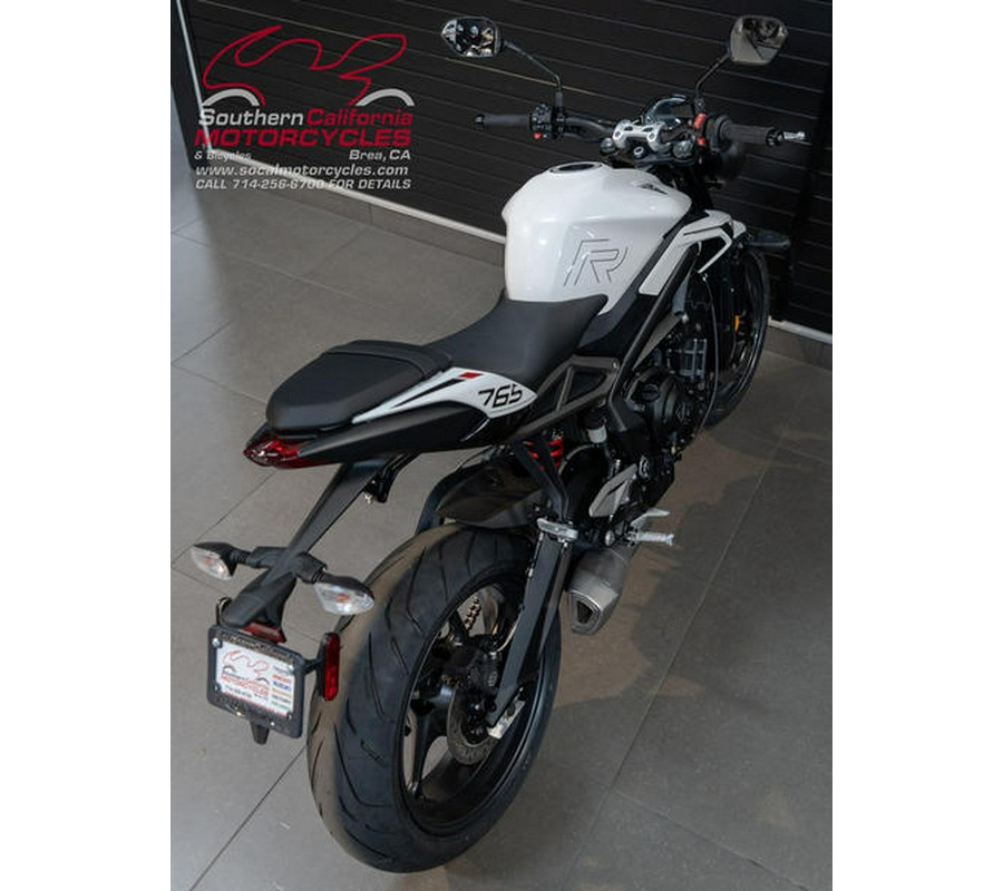 2024 Triumph Street Triple 765 R Crystal White