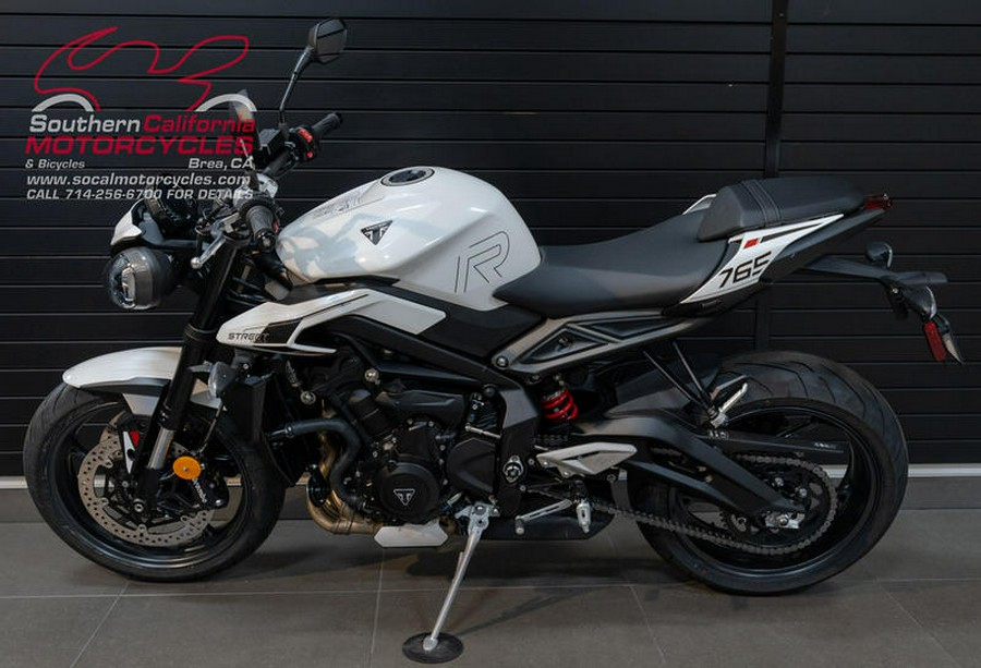 2024 Triumph Street Triple 765 R Crystal White