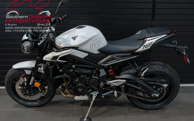 2024 Triumph Street Triple 765 R Crystal White