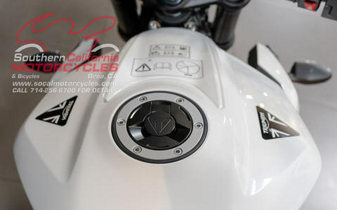 2024 Triumph Street Triple 765 R Crystal White