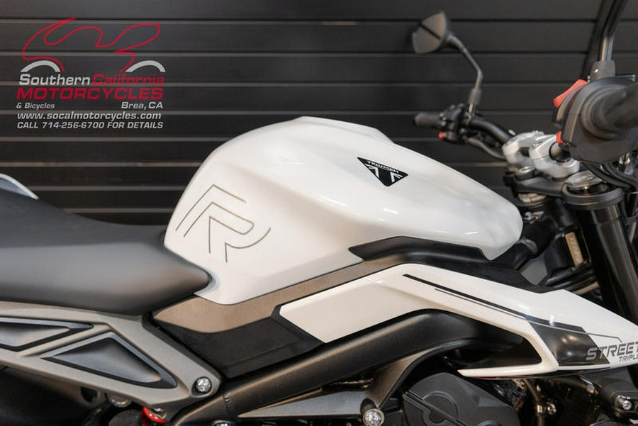 2024 Triumph Street Triple 765 R Crystal White