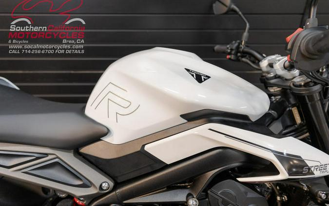 2024 Triumph Street Triple 765 R Crystal White