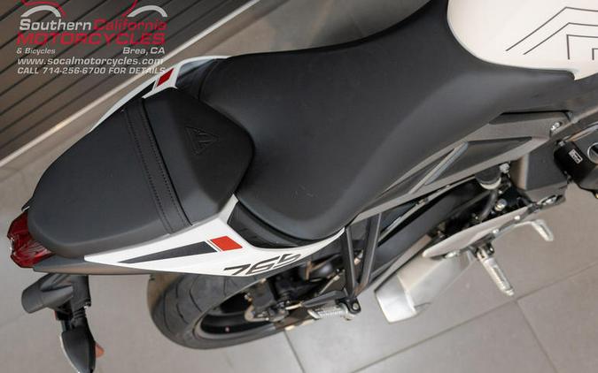 2024 Triumph Street Triple 765 R Crystal White